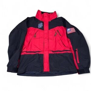 K2 x Marmot Gore-Tex Ski Jacket Red Black Vintage Men's Medium